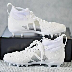 NEW Size: 5 Big Kid ADIDAS Adizero Impact.2 Spark Football Color: White/Silver